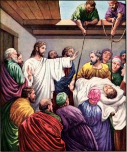 Healing of the Paralytic Man Mark 2:1-5
