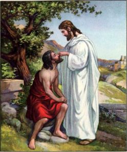Healing of a Blind Man in Bethsaida Mark 8:22-25