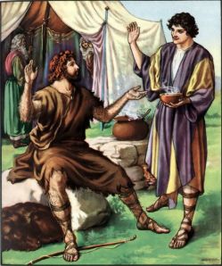 Esau sells his inheritance for a bowl of red bean soup Genesis 25:30